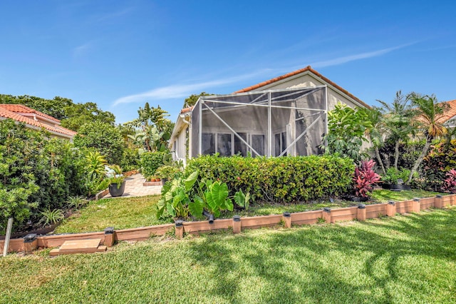 17352 Antigua Point Way, Boca Raton, FL 33487 - view of yard with glass enclosure