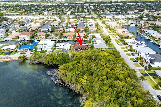 3163 NE 8th Ave, Boca Raton, FL 33431 - aerial view of property's location with a nearby body of water and nearby suburban area