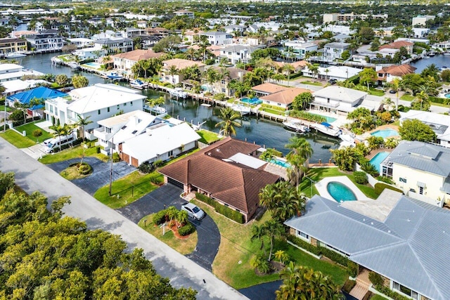 3163 NE 8th Ave, Boca Raton, FL 33431 - aerial view of residential area featuring a nearby body of water