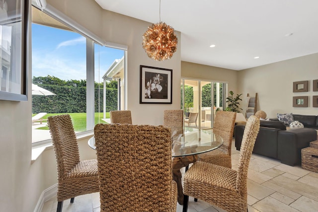 2465 Chesapeake Cir, West Palm Beach, FL 33409 - dining space featuring recessed lighting