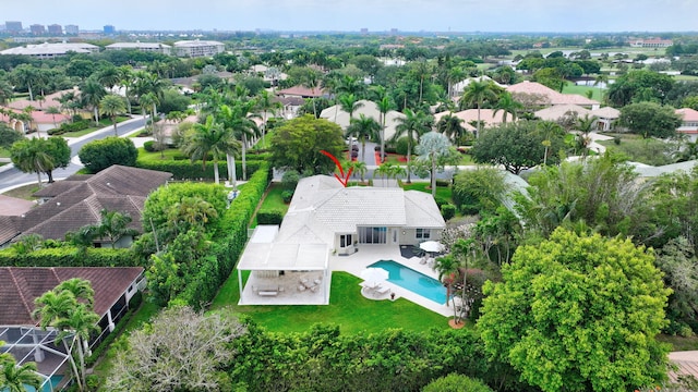 2465 Chesapeake Cir, West Palm Beach, FL 33409 - bird's eye view featuring a residential view