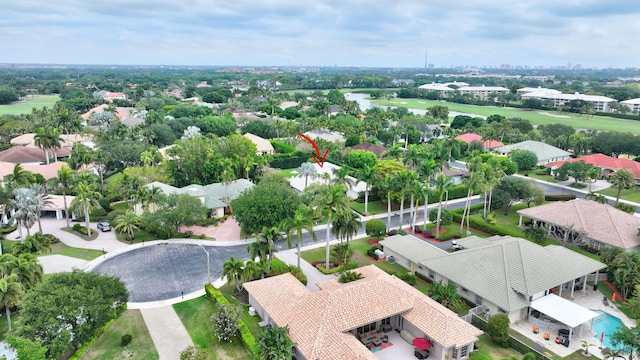 2465 Chesapeake Cir, West Palm Beach, FL 33409 - birds eye view of property with a residential view