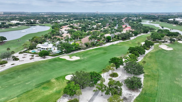 2465 Chesapeake Cir, West Palm Beach, FL 33409 - bird's eye view with a residential view, a water view, and golf course view