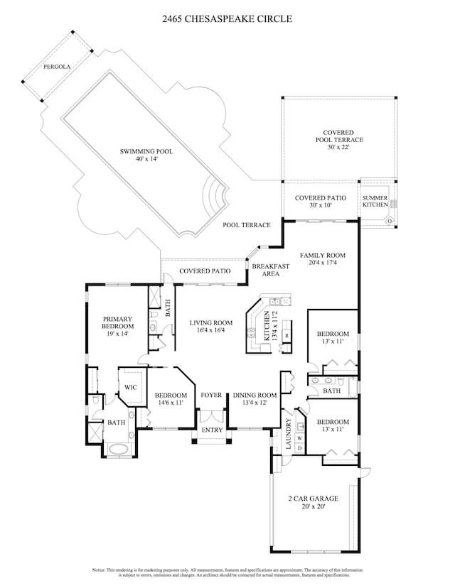 2465 Chesapeake Cir, West Palm Beach, FL 33409 - plan