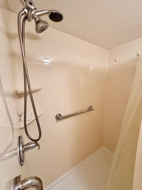bathroom featuring a shower