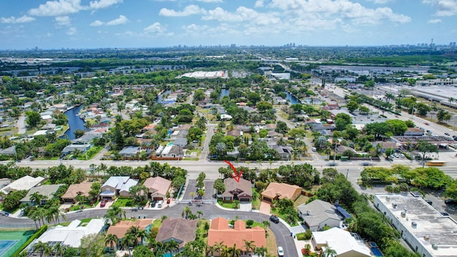 bird's eye view with a residential view and a city view