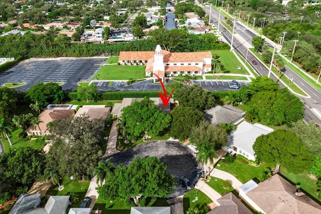 drone / aerial view featuring a residential view