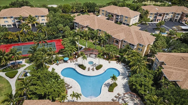 6450 Emerald Dunes Dr Unit 301, West Palm Beach, FL 33411 - aerial view of a pool area