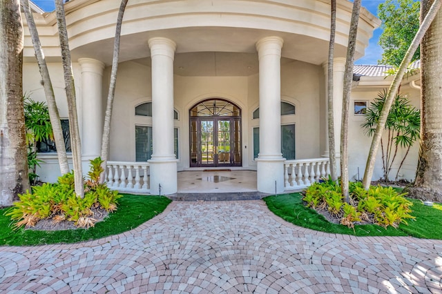 7090 Ayrshire Ln, Boca Raton, FL 33496 - entrance to property with covered porch and stucco siding