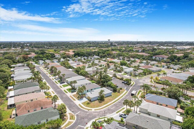 drone / aerial view featuring a residential view