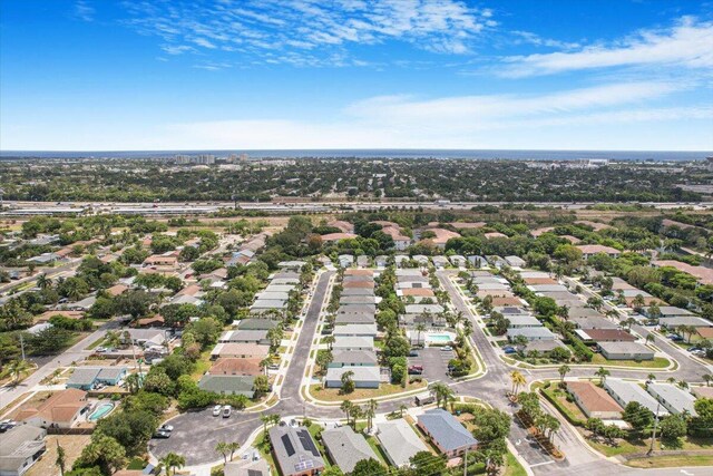drone / aerial view featuring a residential view