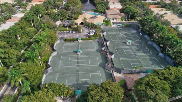 birds eye view of property