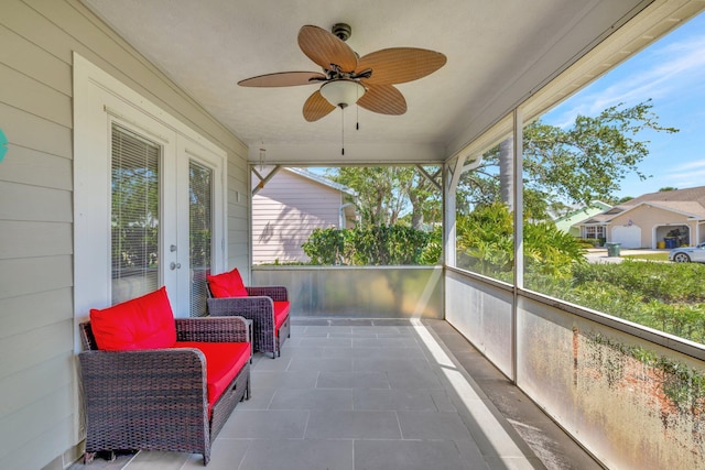 4059 Gator Trace Rd, Fort Pierce, FL 34982 - sunroom / solarium with a ceiling fan and healthy amount of natural light