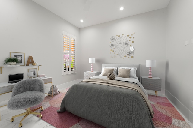 3352 SE Cascadia Way, Hobe Sound, FL 33455 - bedroom featuring recessed lighting and baseboards