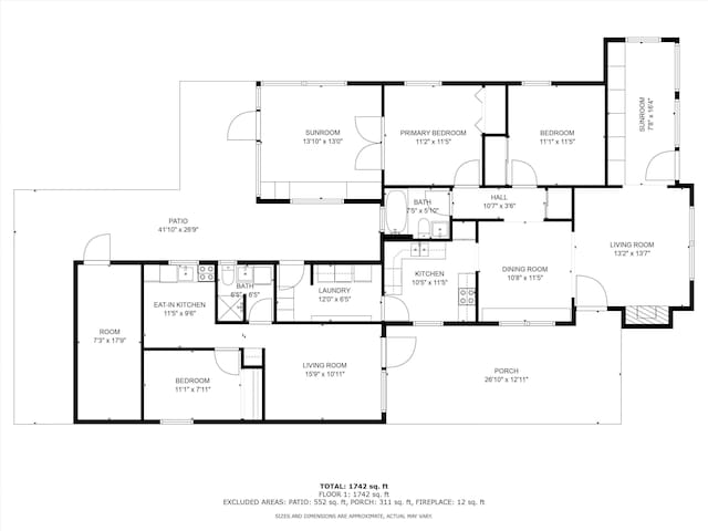951 Selkirk St, West Palm Beach, FL 33405 - floor plan