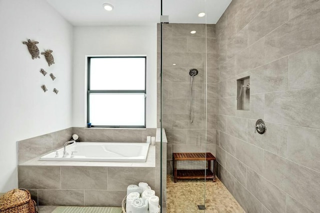 12170 N Baypoint Cir, Parkland, FL 33076 - bathroom with a bath and tiled shower