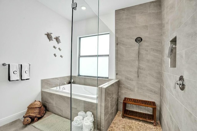 12170 N Baypoint Cir, Parkland, FL 33076 - full bath with a bath and tiled shower