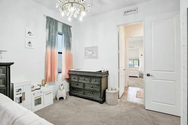 12170 N Baypoint Cir, Parkland, FL 33076 - interior space with a chandelier and tile patterned flooring