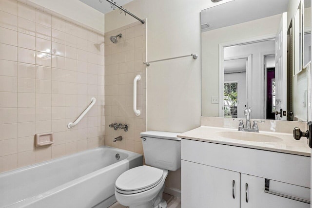 3803 S Lancewood Pl, Delray Beach, FL 33445 - full bath featuring toilet,  shower combination, and vanity