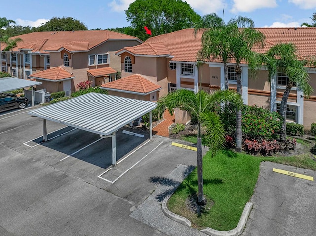 exterior space with a residential view