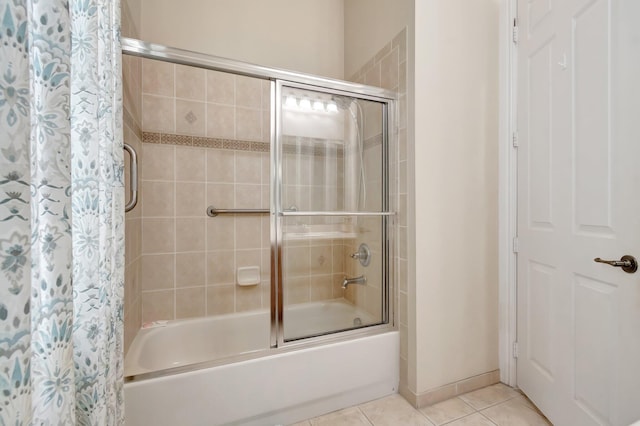 16211 Rosecroft Ter, Delray Beach, FL 33446 - full bathroom with tile patterned flooring and shower / bath combination with glass door