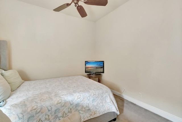 16211 Rosecroft Ter, Delray Beach, FL 33446 - bedroom with carpet flooring, a ceiling fan, baseboards, and lofted ceiling