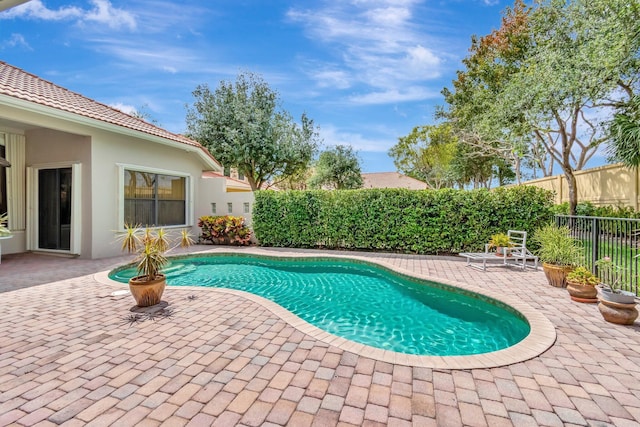 16211 Rosecroft Ter, Delray Beach, FL 33446 - view of swimming pool with a patio, fence, and a fenced in pool