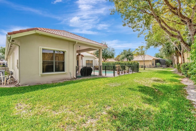 16211 Rosecroft Ter, Delray Beach, FL 33446 - view of yard with fence and a fenced in pool