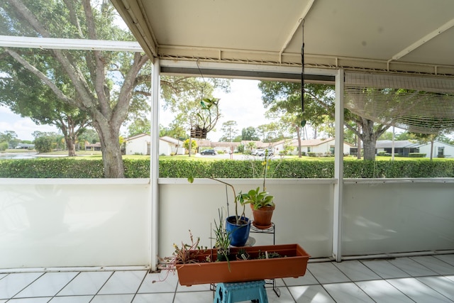 view of sunroom