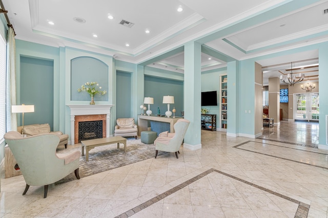 720 S Sapodilla Ave Unit 105, West Palm Beach, FL 33401 - building lobby featuring crown molding