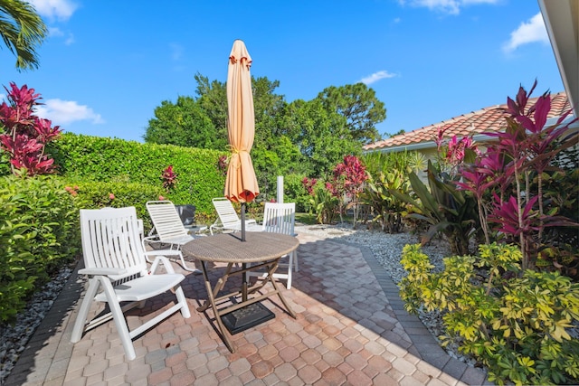 view of patio