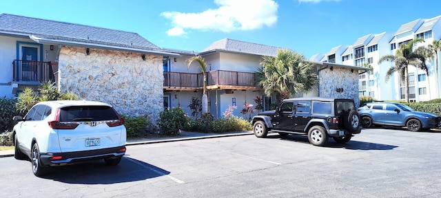 view of uncovered parking lot