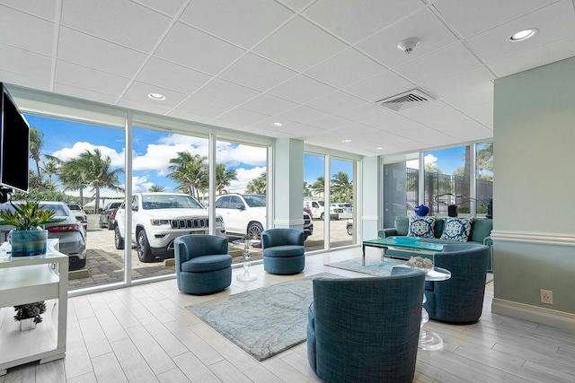 interior space featuring visible vents