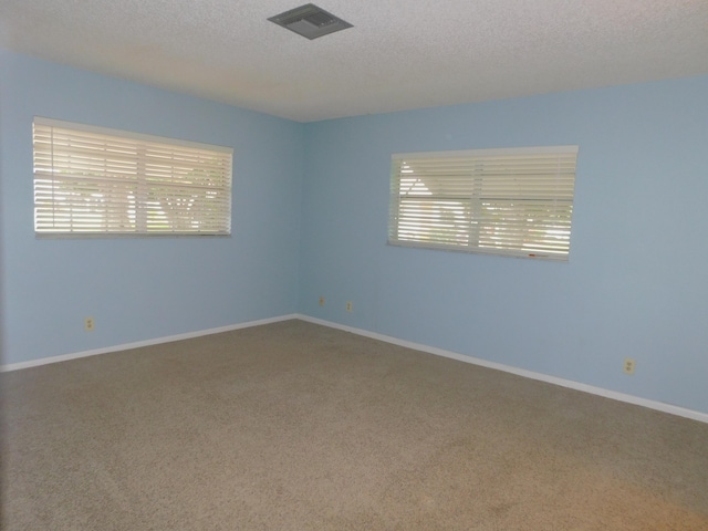 317 Colony Ln Unit A, Fort Pierce, FL 34982 - carpeted spare room featuring plenty of natural light, a textured ceiling, and baseboards