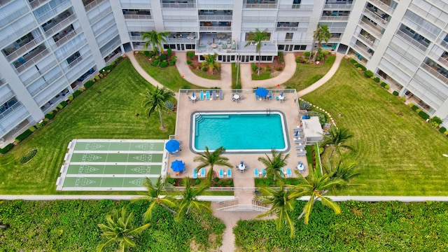 3101 S Ocean Blvd Unit 220, Highland Beach, FL 33487 - aerial view of a pool