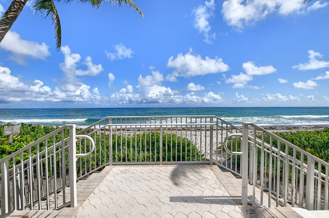 3101 S Ocean Blvd Unit 220, Highland Beach, FL 33487 - balcony with view of water and beach