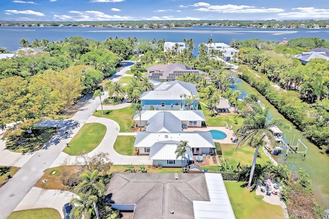 940 Turner Quay, Jupiter, FL 33458 - birds eye view of property featuring a water view