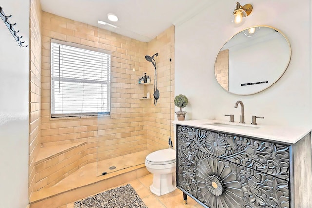 940 Turner Quay, Jupiter, FL 33458 - full bath with tile patterned flooring, a tile shower, toilet, and vanity