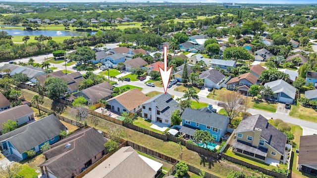 6089 Adams St, Jupiter, FL 33458 - aerial view with a water view and a residential view