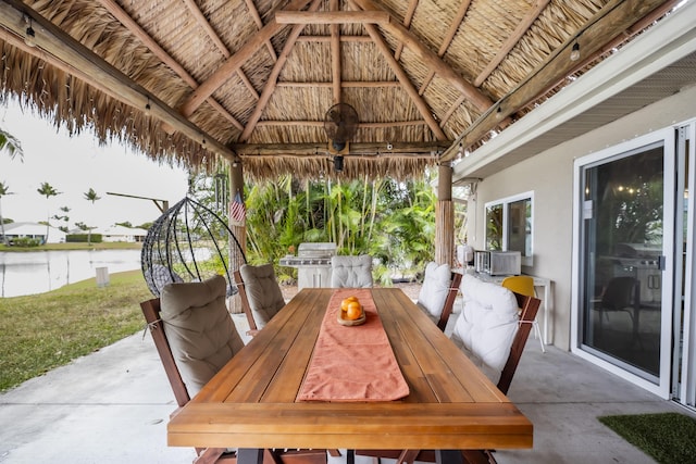 45 Misty Meadow Dr, Boynton Beach, FL 33436 - view of patio with outdoor dining space and area for grilling