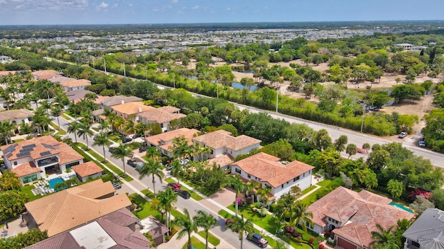 drone / aerial view featuring a residential view