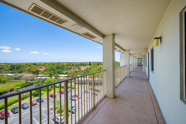 balcony featuring visible vents