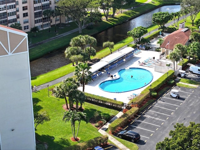 14475 Strathmore Ln Unit 808, Delray Beach, FL 33446 - bird's eye view of a nearby body of water and a pool