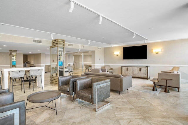 building lobby featuring visible vents