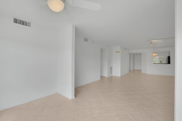 5874 Crystal Shores Dr Unit 308, Boynton Beach, FL 33437 - unfurnished room featuring a ceiling fan and light tile patterned flooring