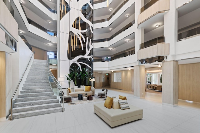 300 SE 5th Ave Unit 2050, Boca Raton, FL 33432 - building lobby with stairway
