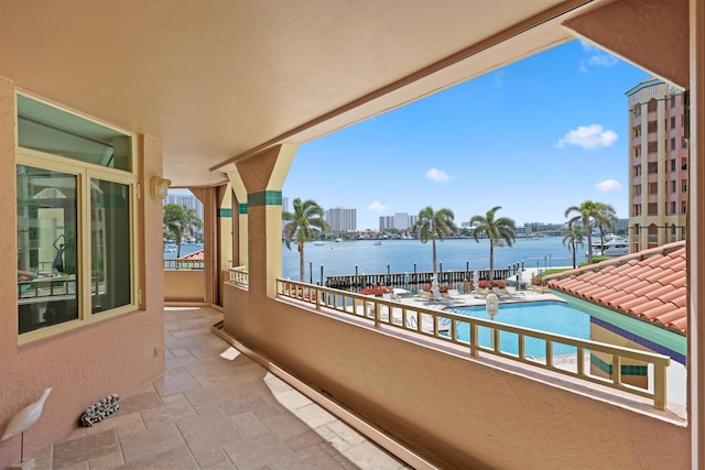 300 SE 5th Ave Unit 2050, Boca Raton, FL 33432 - balcony with a water view