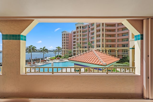 300 SE 5th Ave Unit 2050, Boca Raton, FL 33432 - view of pool with a water view
