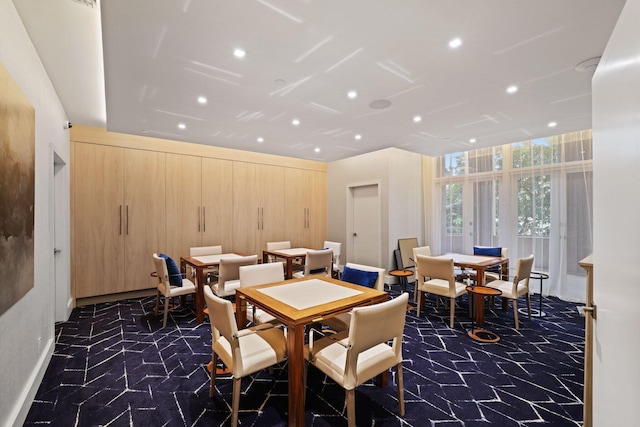 300 SE 5th Ave Unit 2050, Boca Raton, FL 33432 - dining space featuring recessed lighting