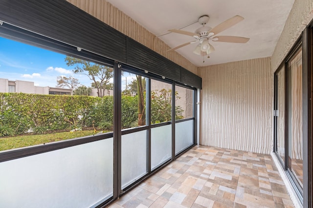 6534 Spring Bottom Way Unit 123, Boca Raton, FL 33433 - unfurnished sunroom featuring ceiling fan